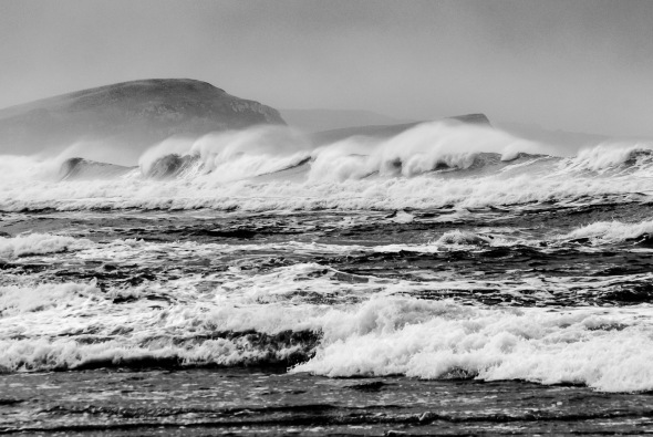 Surf at Porpoise Bay, Catlins, Southland, New Zealand, Copyright Chris Gregory 2012