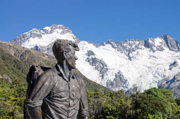 Sir Edmund Hillary, Aoraki Mt Cook, New Zealand, Copyright Chris Gregory 2013