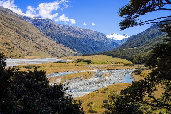 Rob Roy Stream and West Branch Matukituki River, Otago, New Zealand, Copyright Chris Gregory 2013